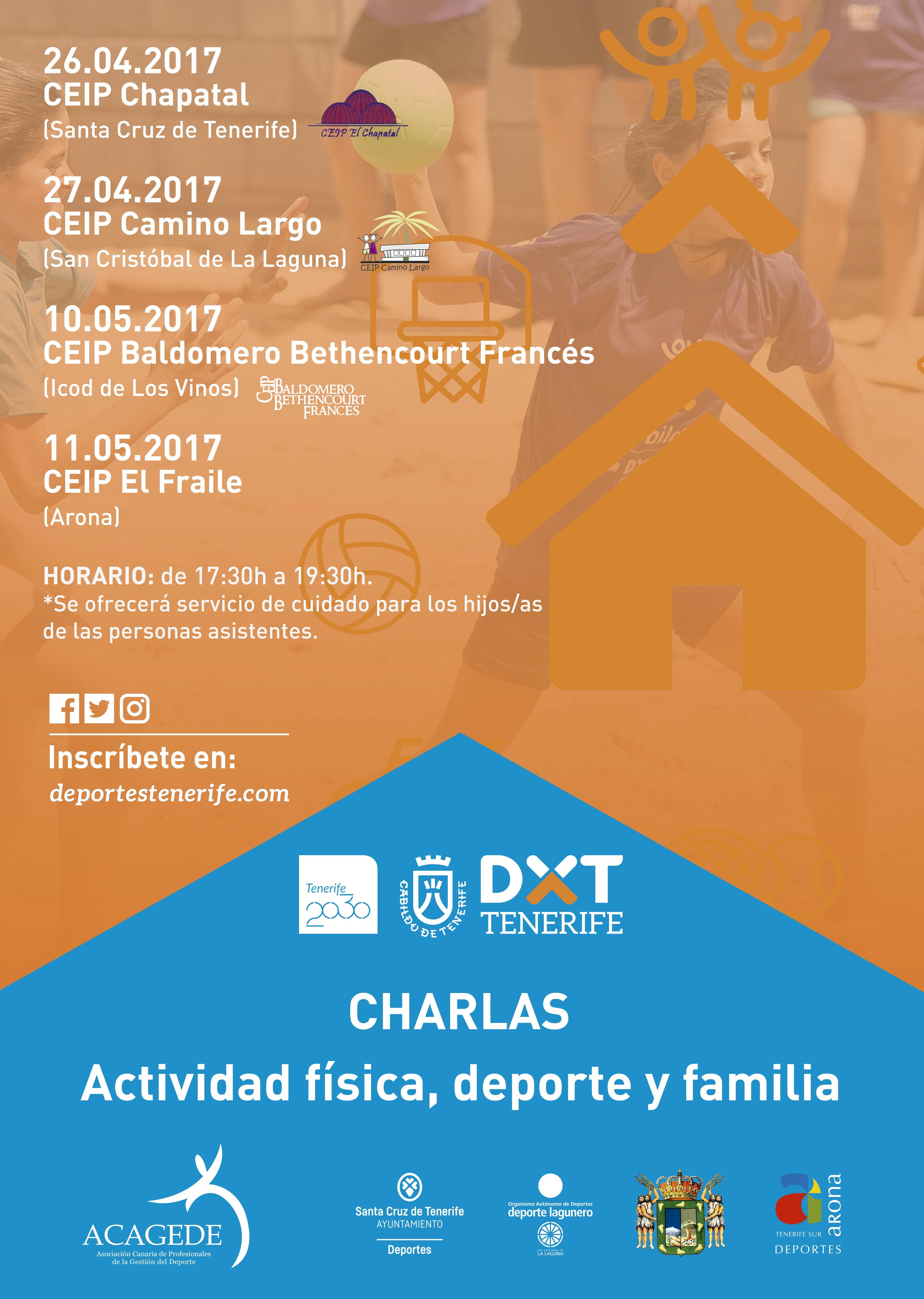 Charlas Actividad Física, Deporte y Familia en los CEIP