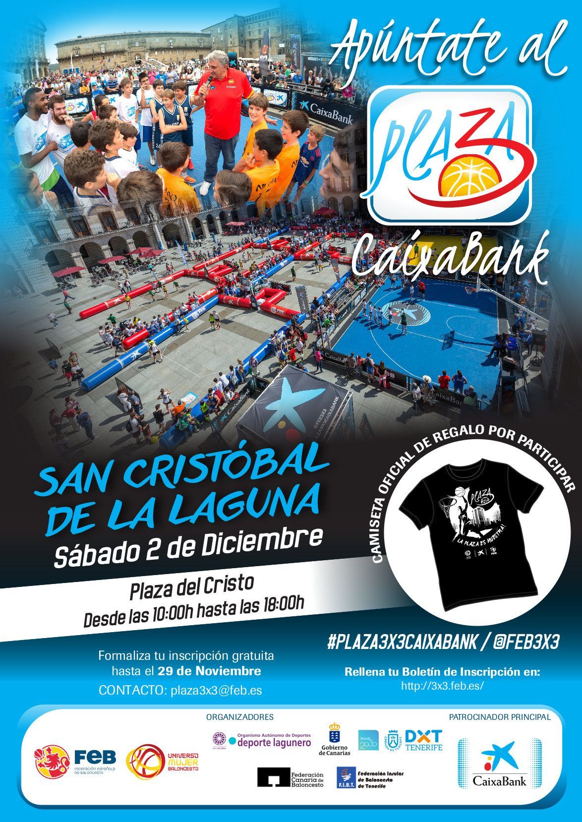 Plaza 3X3 Caixabank en La Laguna