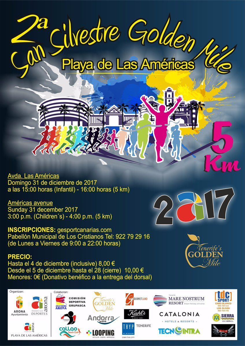 II San Silvestre Golden Mile Playa de Las Américas 2017