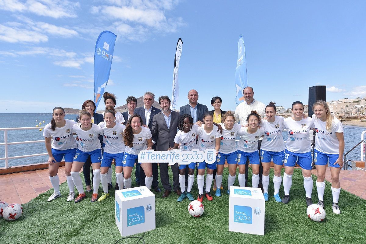 El Cabildo y la UD Granadilla Egatesa impulsan acciones de formación e igualdad para la juventud de la Isla Tenerife 2030 Acuerdo UD Granadilla Presentacion