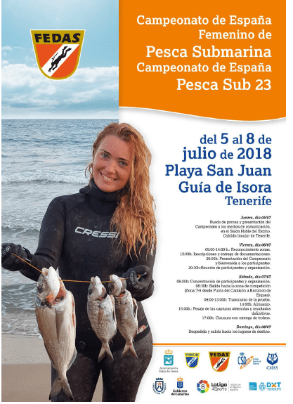 Campeonatos de España Femenino Absoluto y Masculino sub23 de pesca submarina