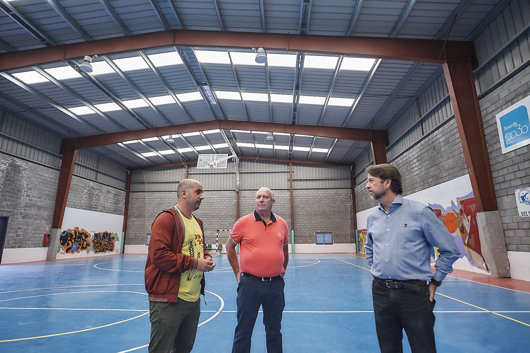 El Tanque-Polideportivo El Lance El Cabildo invierte 85.000 euros en las mejoras del Polideportivo El Lance