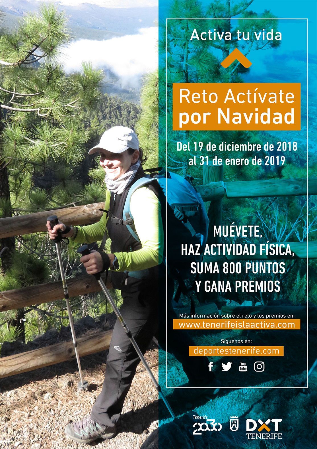 reto tenerife isla activa navidad