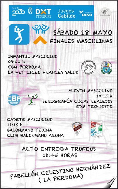 Finales balonmano XXXII Juegos Cabildo de Tenerife