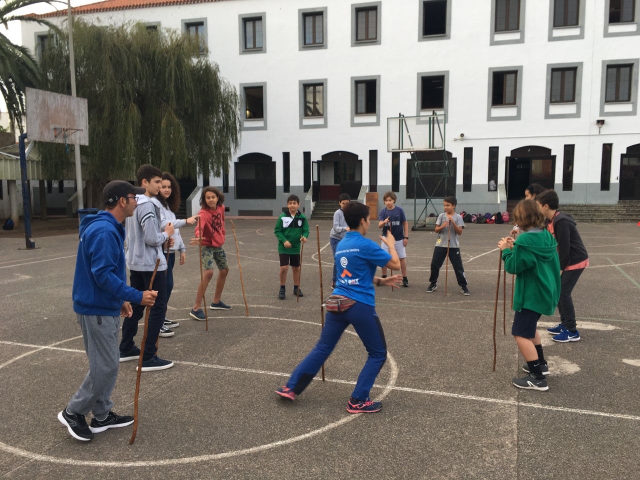 Una de las actividades de 'Lo Nuestro en tu Centro' realizadas en el IES Cabrera Pinto