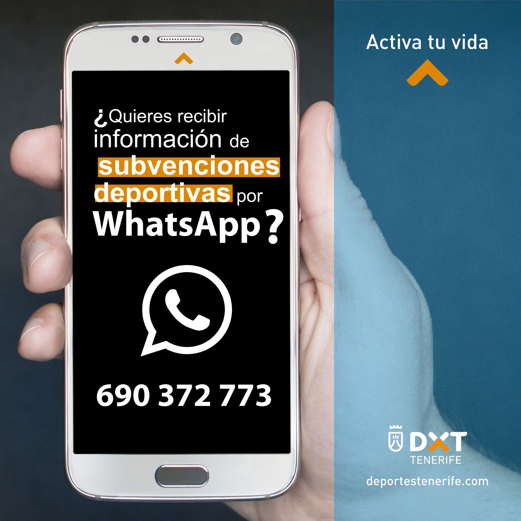 Información Subvenciones Deportivas vía Whatsapp