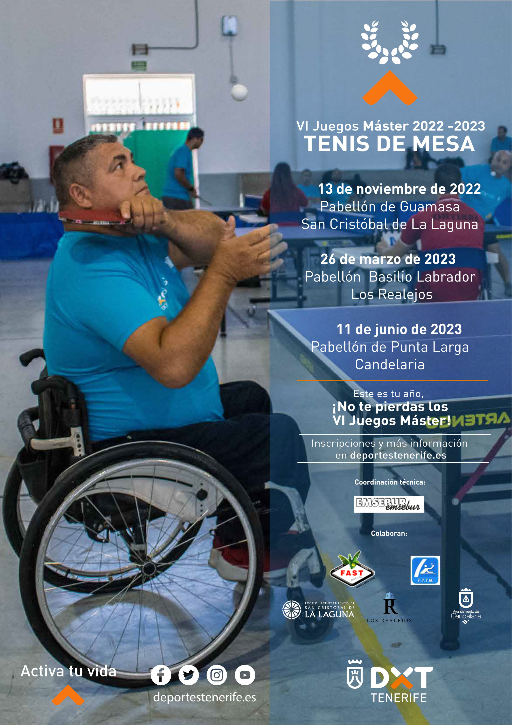 Tenis de Mesa VI Juegos Máster