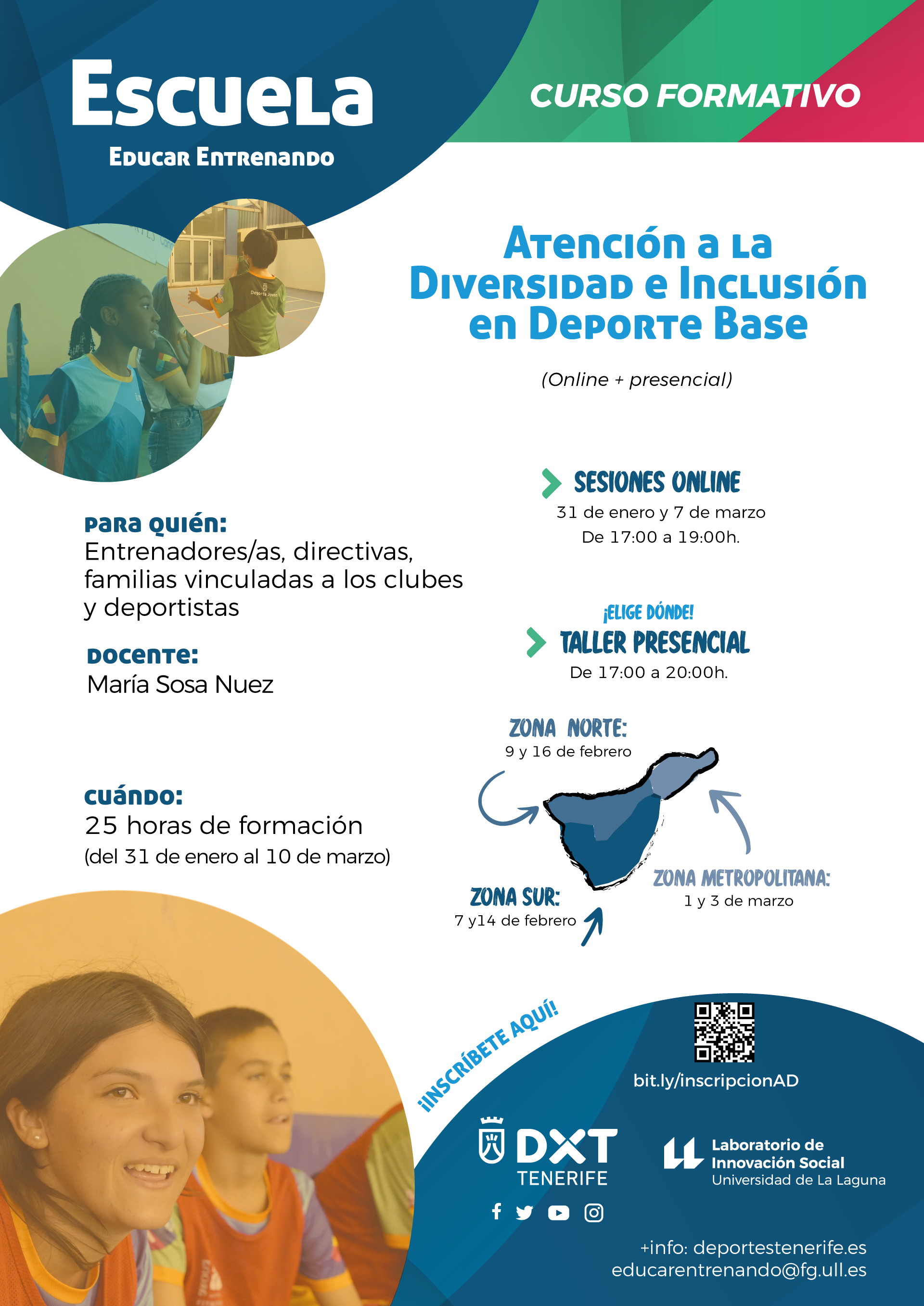 Curso formativo sobre Atención a la Diversidad e Inclusión en Deporte Base