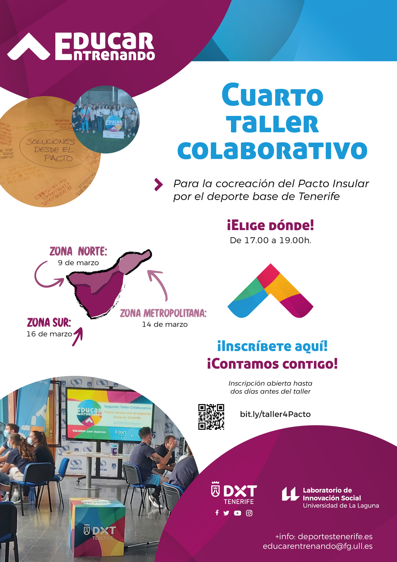 IV Talleres Colaborativos para la cocreación del Paco Insular por el Deporte Base de Tenerife