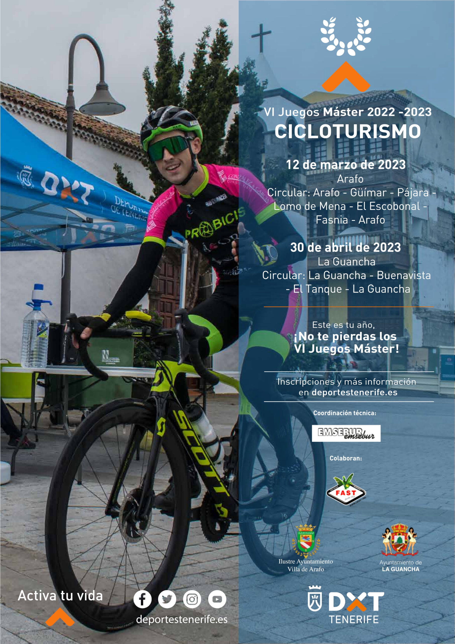 Cicloturismo VI Juegos Máster 2022