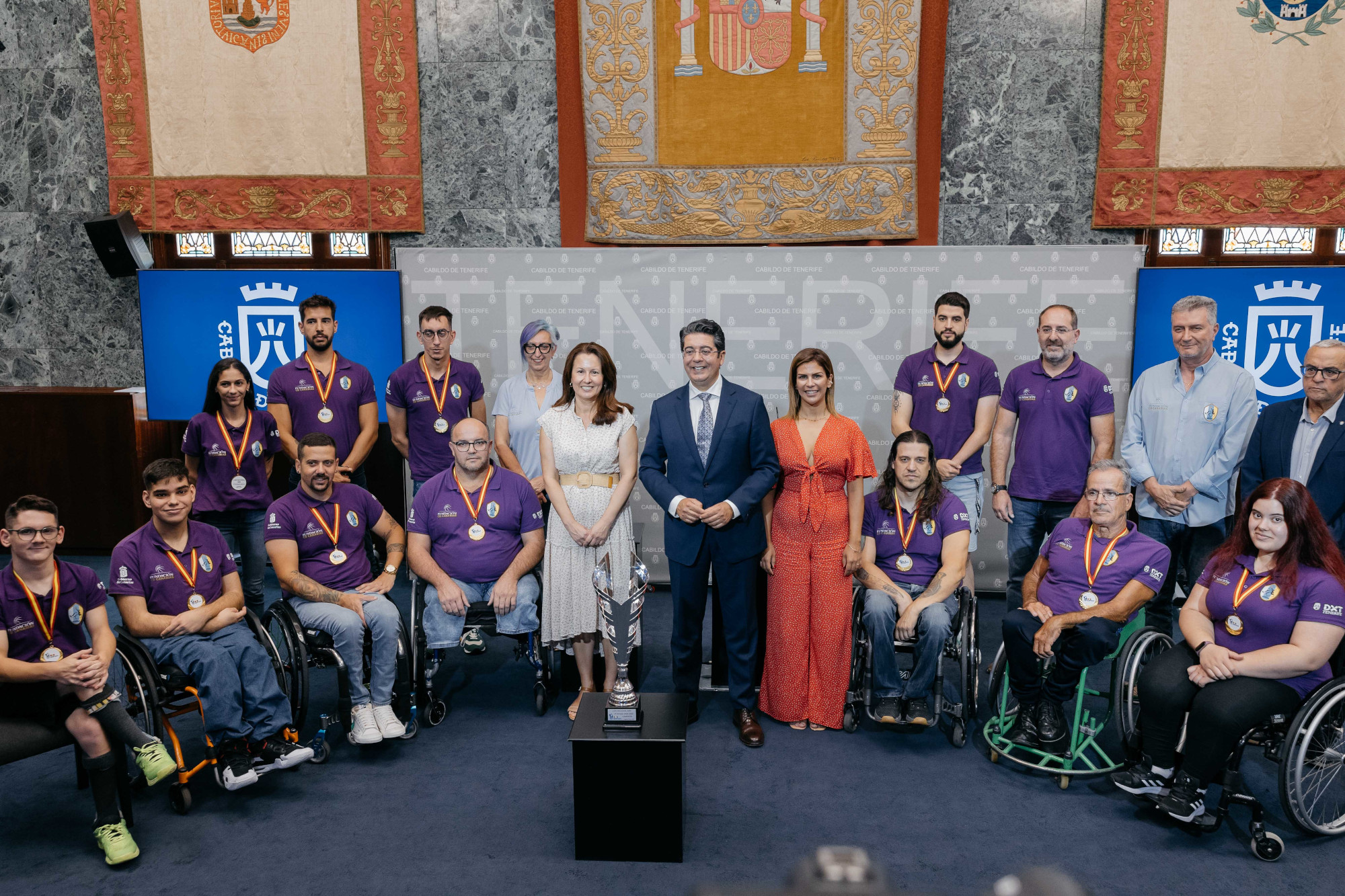 El Cabildo homenajea al Adein tras ascender a la Primera División del Baloncesto en Silla de Ruedas