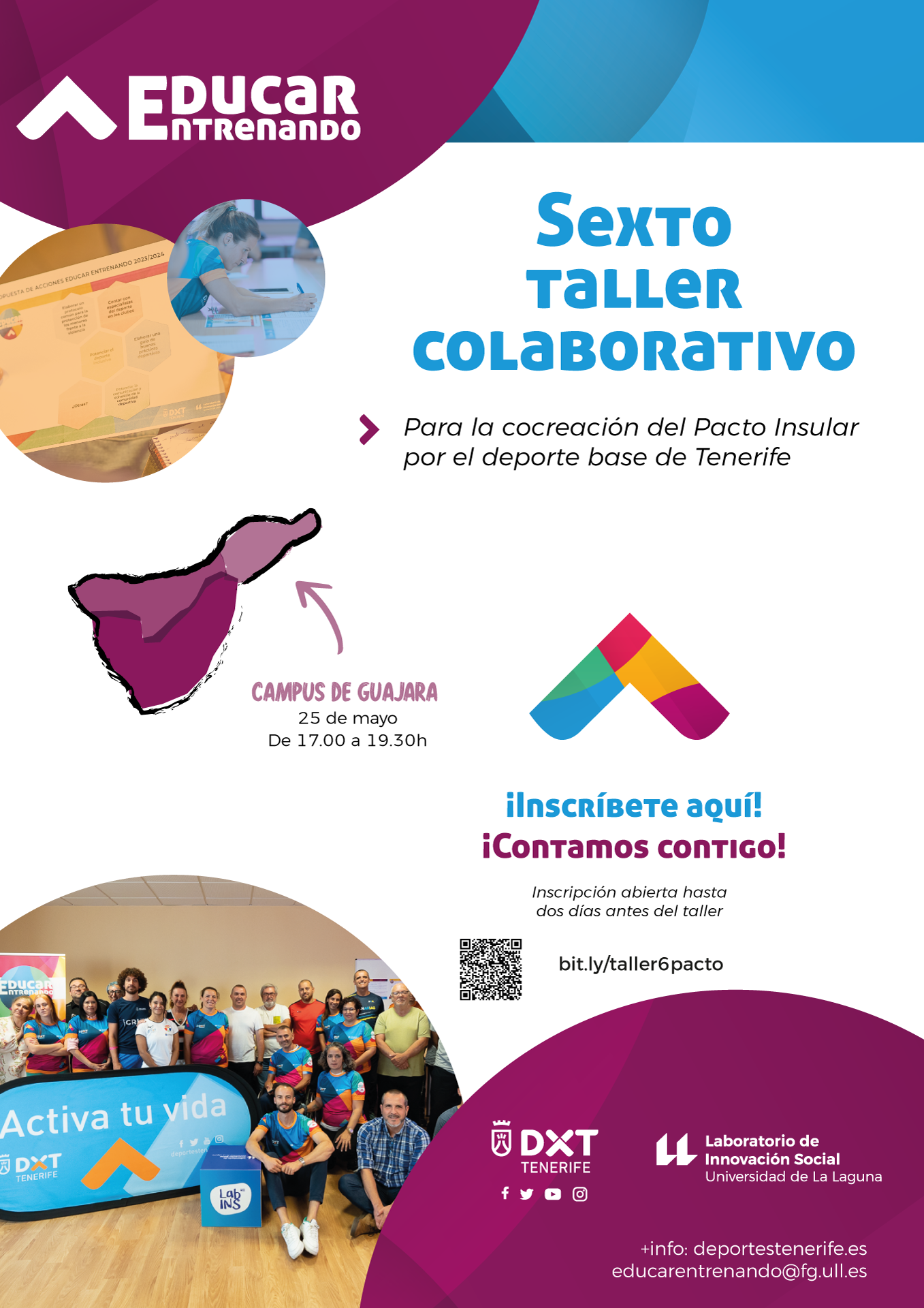 Sexto Taller Colaborativo para la planificación del Pacto Insular por el Deporte Base de Tenerife