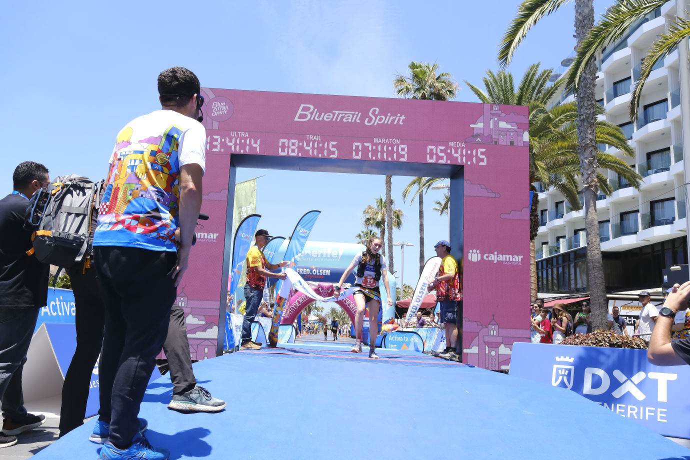 Marta Vigano, vencedora de la Ultra de la Tenerife Bluetrail