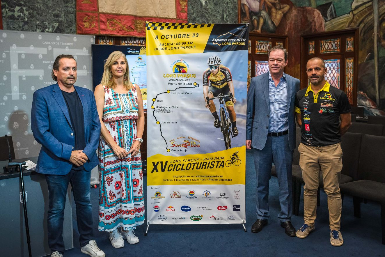 La XV Cicloturista Loro Parque Siam Park tendrá lugar el 8 de octubre, con más de 200 participantes