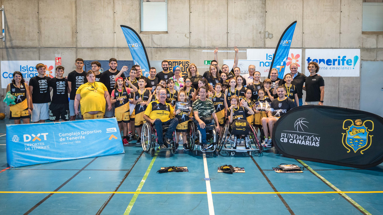 El Cabildo colabora con el Campus Baloncesto Inclusivo Tenerife Navidad 23