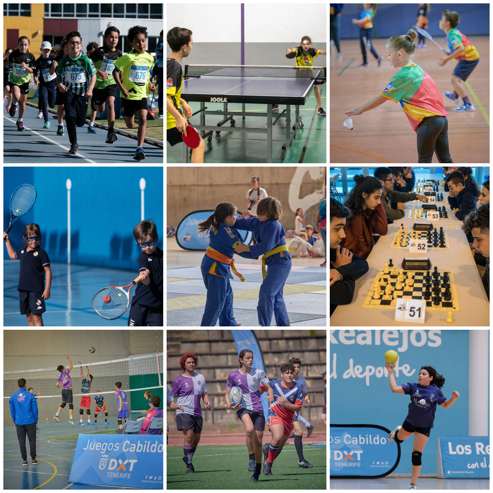 Nueve disciplinas movilizan a más de mil jóvenes deportistas este fin de semana en los Juegos Cabildo