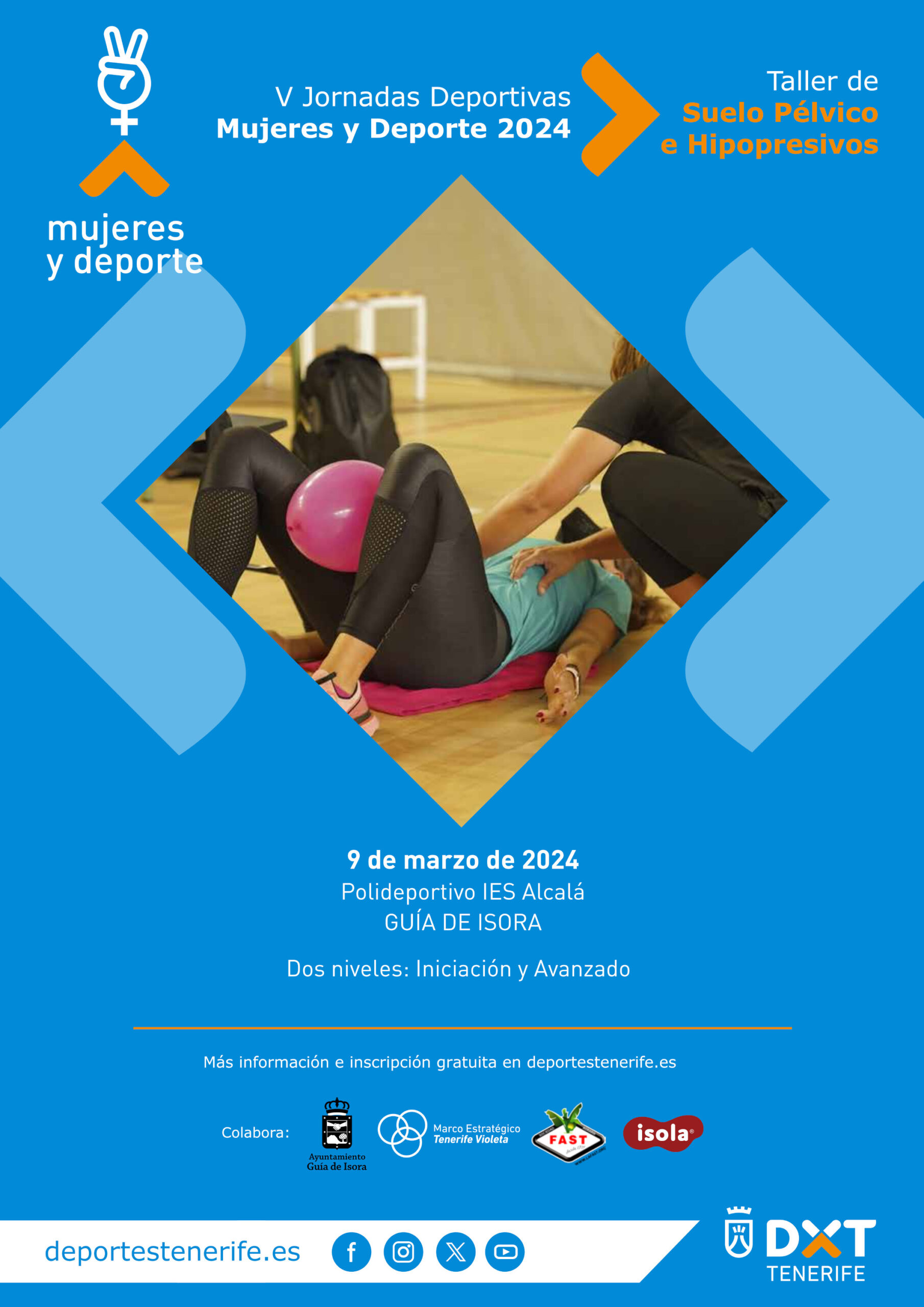 V Jornadas Deportivas Mujeres y Deporte 2024 - Taller de Suelo Pélvico e Hipopresivos