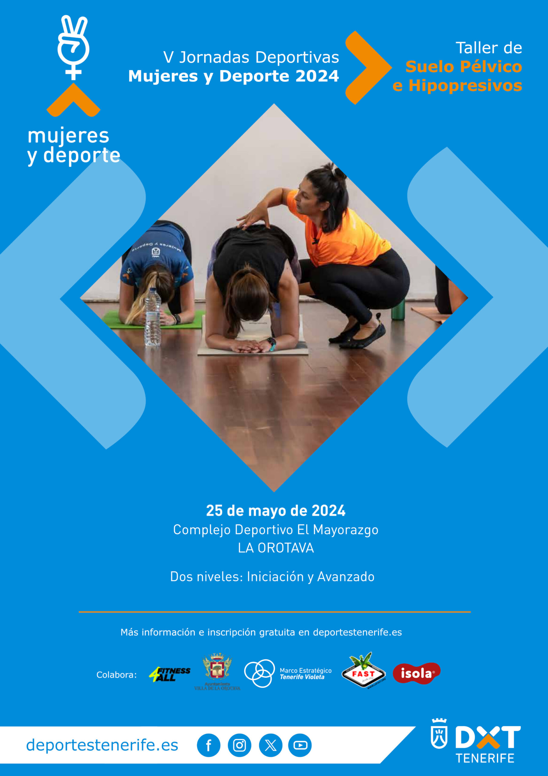 V Jornadas Deportivas Mujeres y Deporte 2024 - Taller de Suelo Pélvico e Hipopresivos