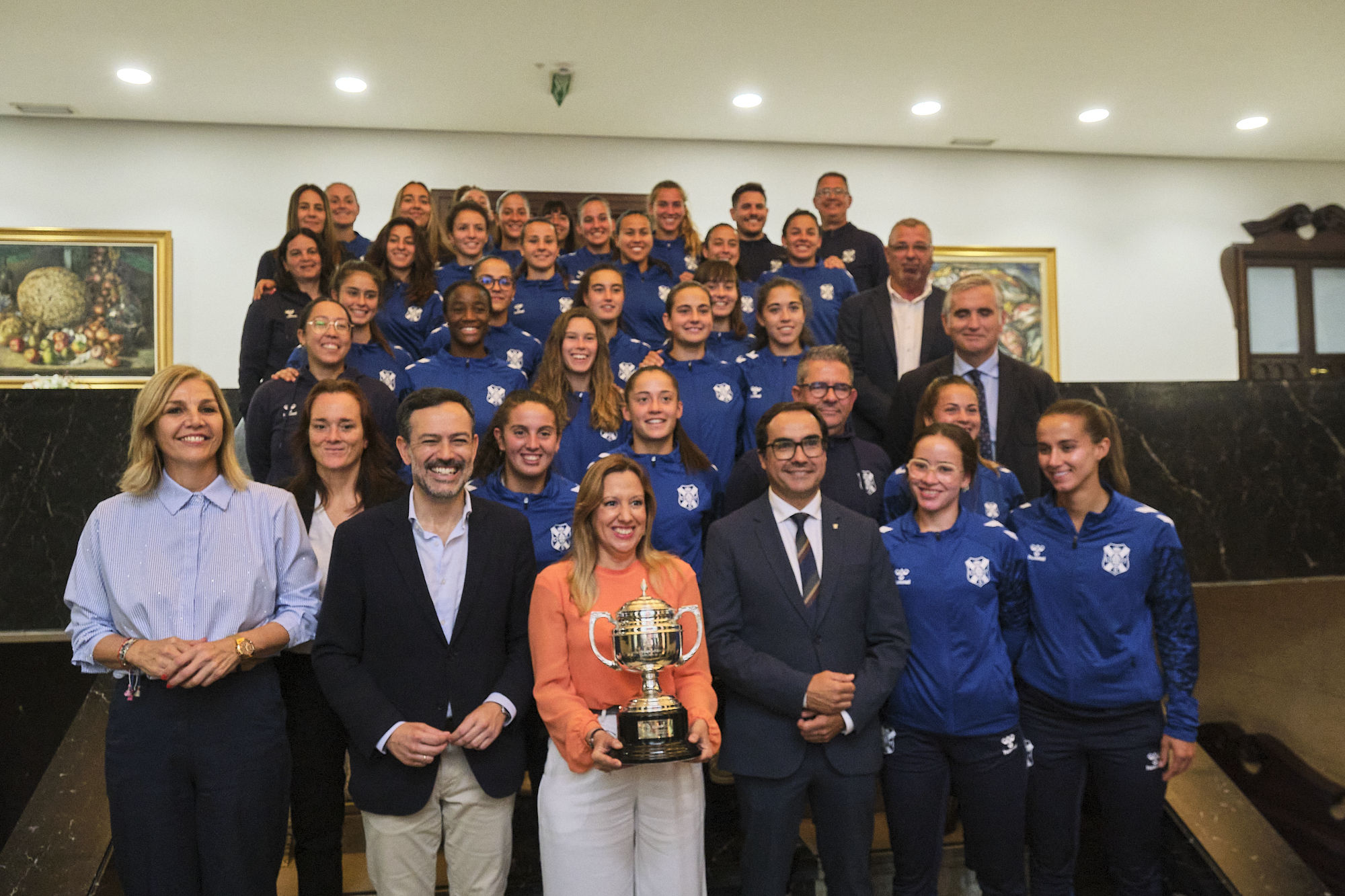 20250512 Recepcion Fundacion CDT El Cabildo recibe al Fundación CD Tenerife, nuevo equipo de Primera RFEF