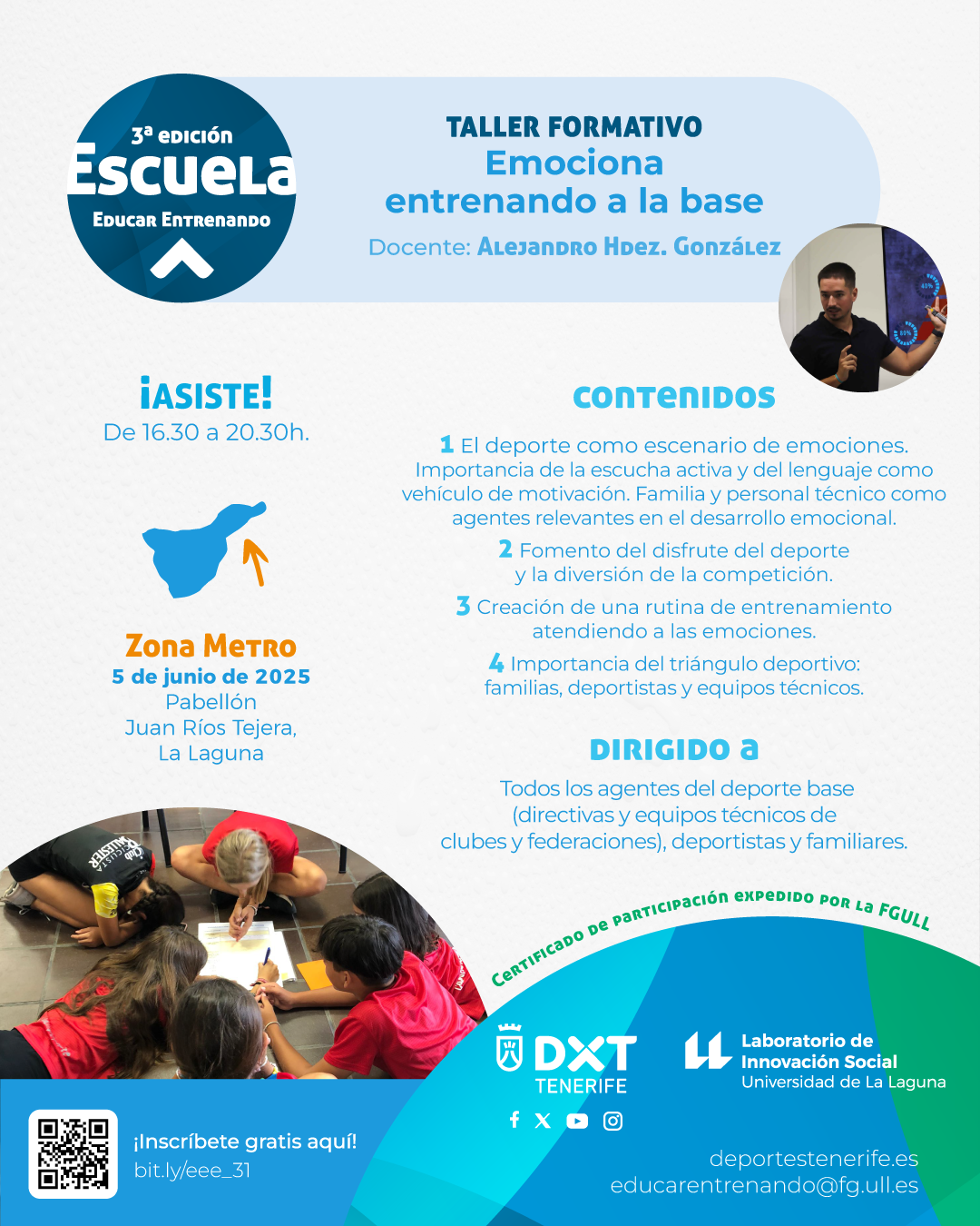 Taller formativo Emociona entrenando a la base