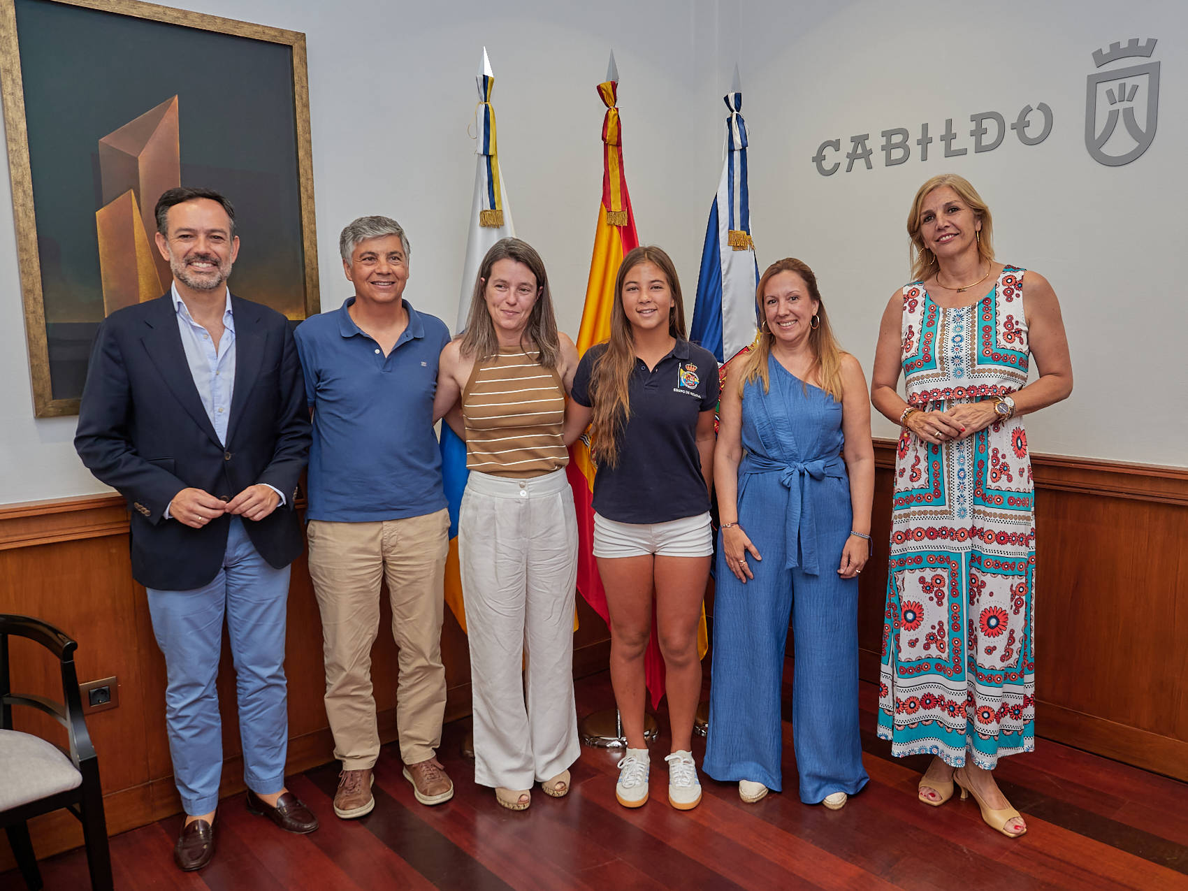 20250717 recepcion Marta Mansito El Cabildo recibe a la regatista Marta Mansito Valverde