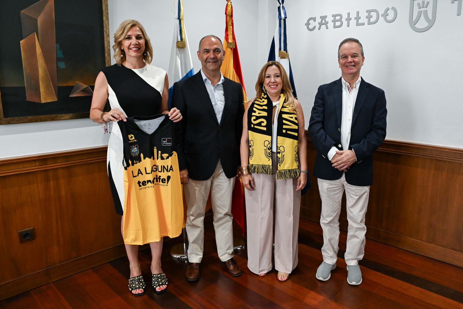 20250731 Recepcion CB Canarias Aniano 1 El Cabildo recibe al nuevo presidente del CB Canarias, Aniano Cabrera