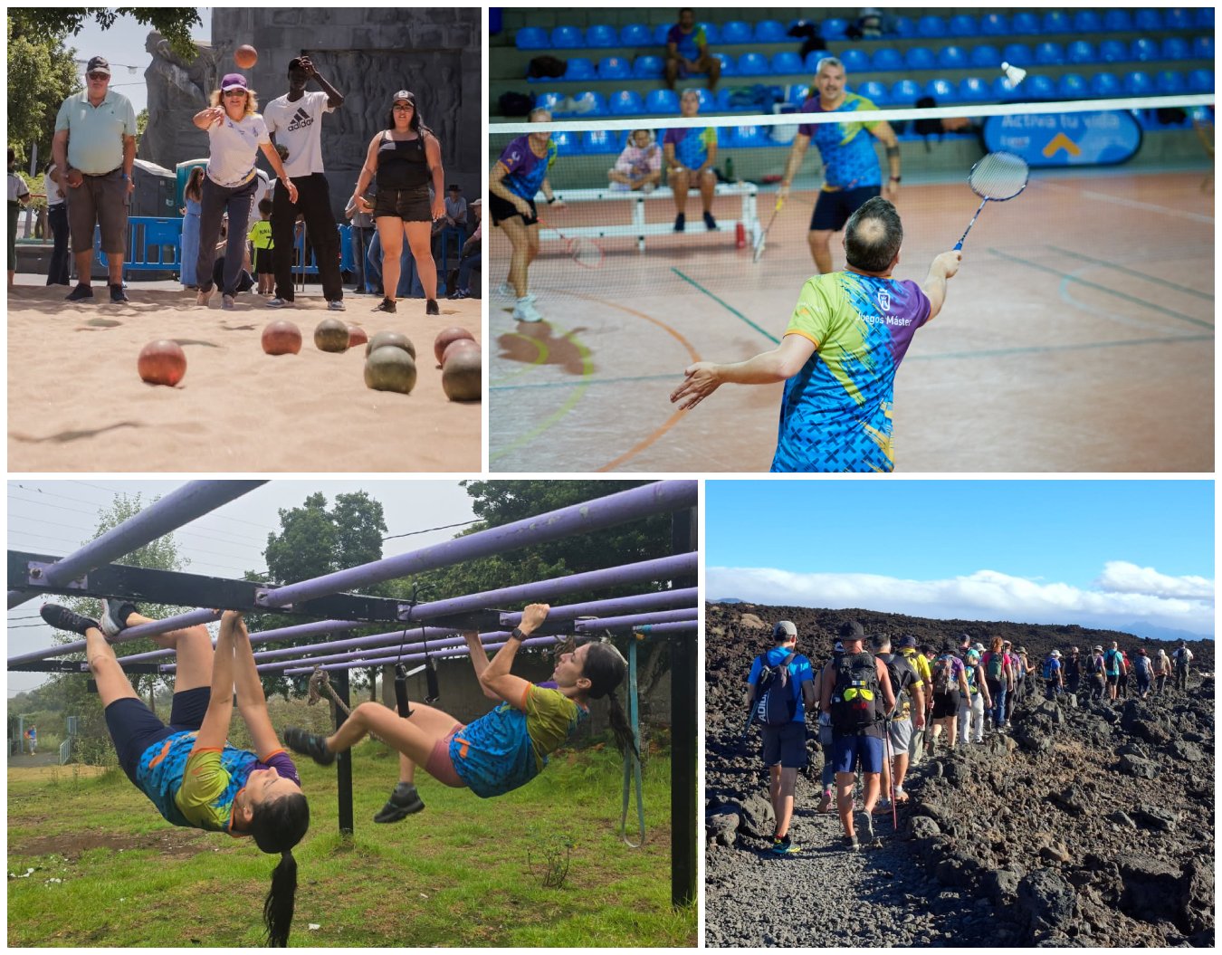 Cuatro modalidades deportivas para mayores de 30 años, este fin de semana en los VIII Juegos Máster 20251108 juegos master