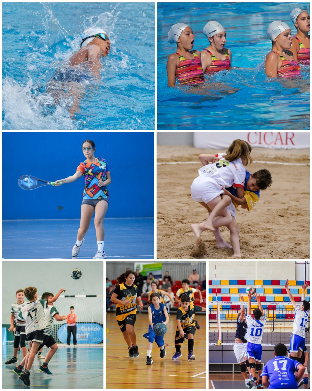 Siete modalidades, dos de ellas de estreno, centran la actividad deportiva de los XXXIX Juegos Cabildo este fin de semana