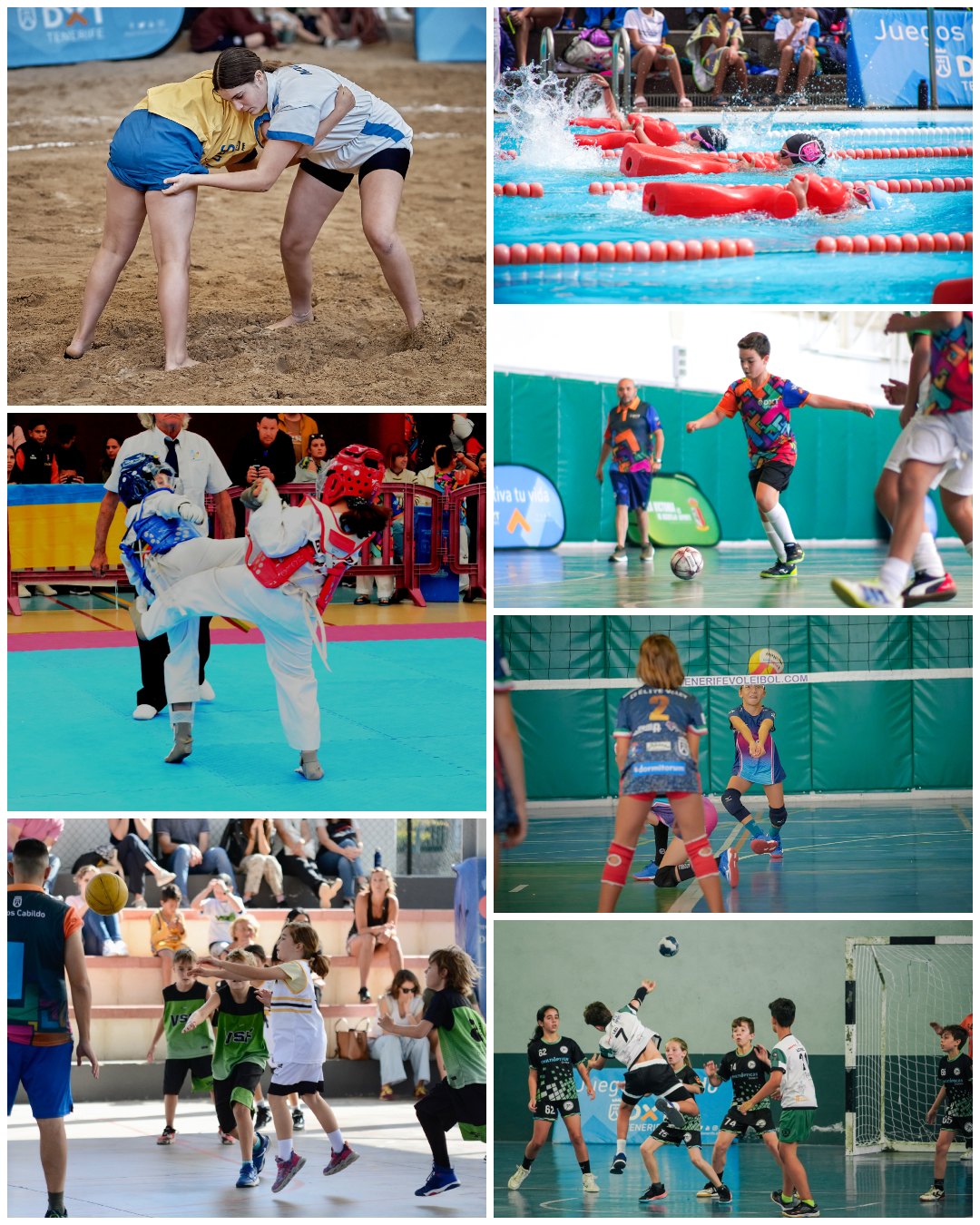 La vigesimosegunda jornada de los XXXIX Juegos Cabildo programa 7 modalidades deportivas este fin de semana