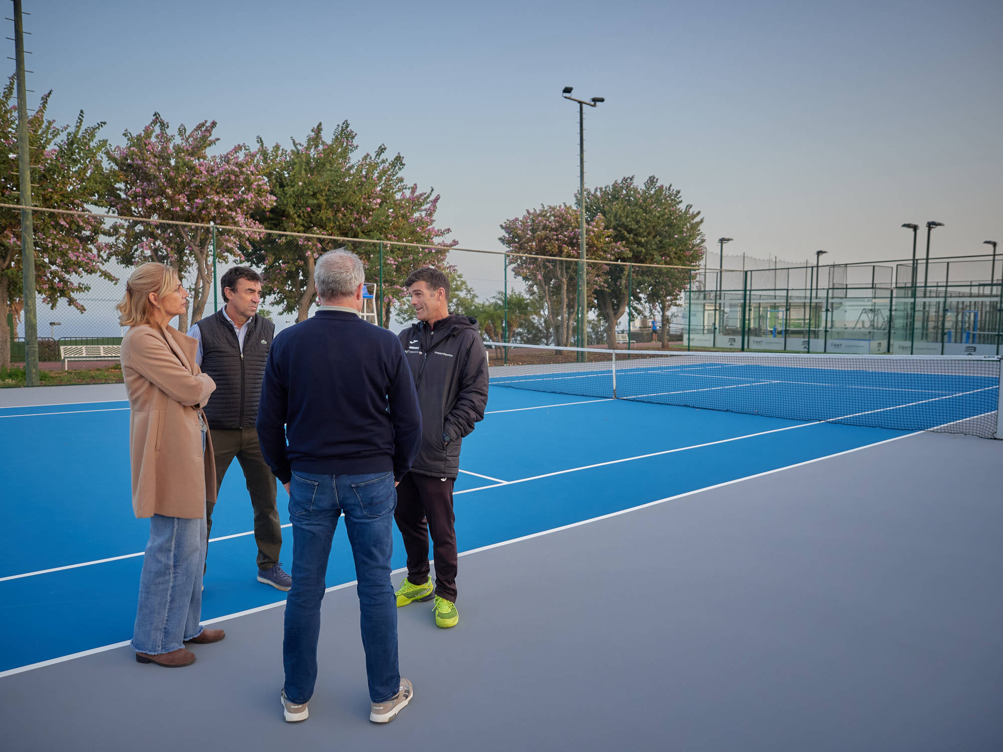 El Cabildo concluye la mejora de las canchas de tenis del Complejo Deportivo Santa Cruz-Ofra