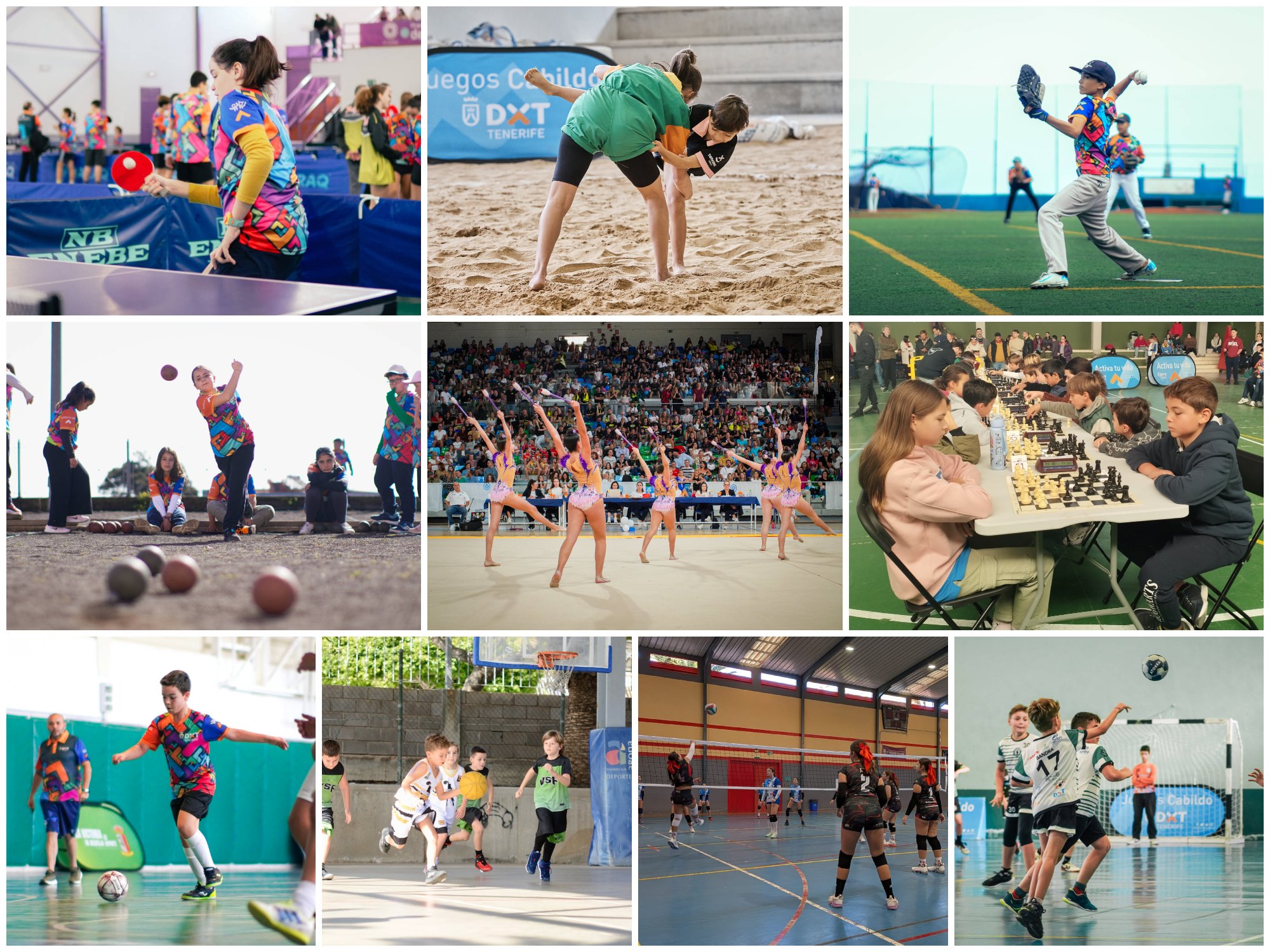 Los Juegos Cabildo movilizan este fin de semana a más de dos mil jóvenes en diez modalidades deportivas